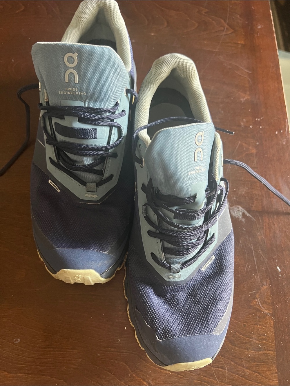 On Running Women's Navy and Light Blue Trail Running Shoes